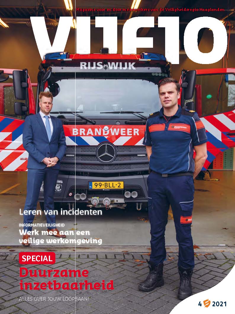 cover VIJF10, personeelsblad Veiligheidsregio Haaglanden